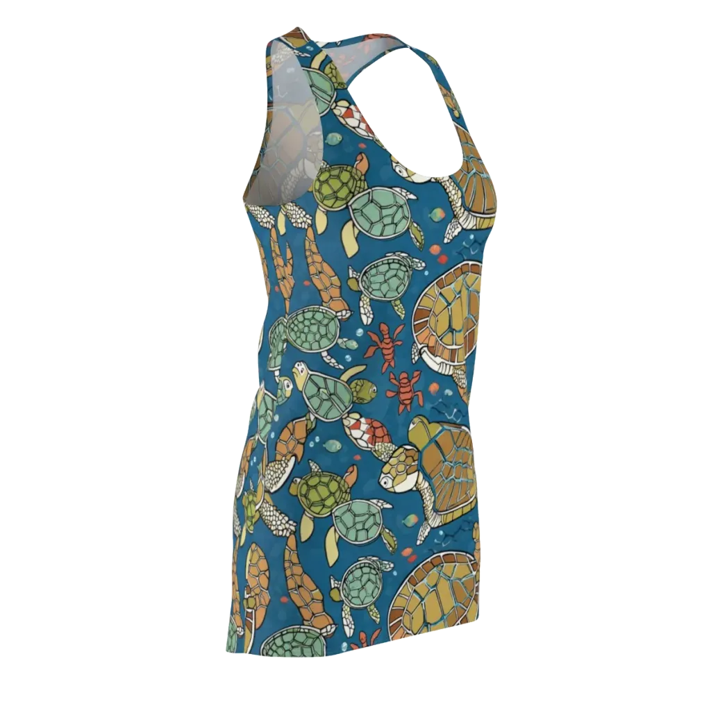 Tidal Tortoise on Racerback Dress — Front Side
