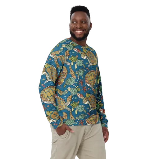 Tidal Tortoise on a Sweatshirt