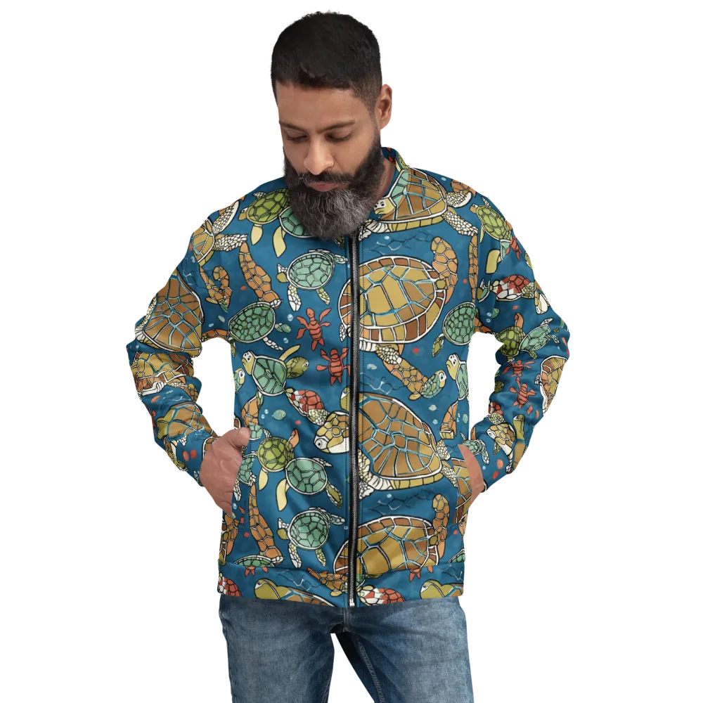 Tidal Tortoise on Bomber Jacket — Front