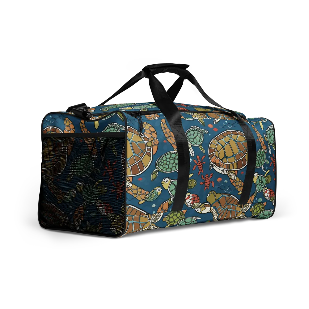 Tidal Tortoise on Duffle Bag — Right Front
