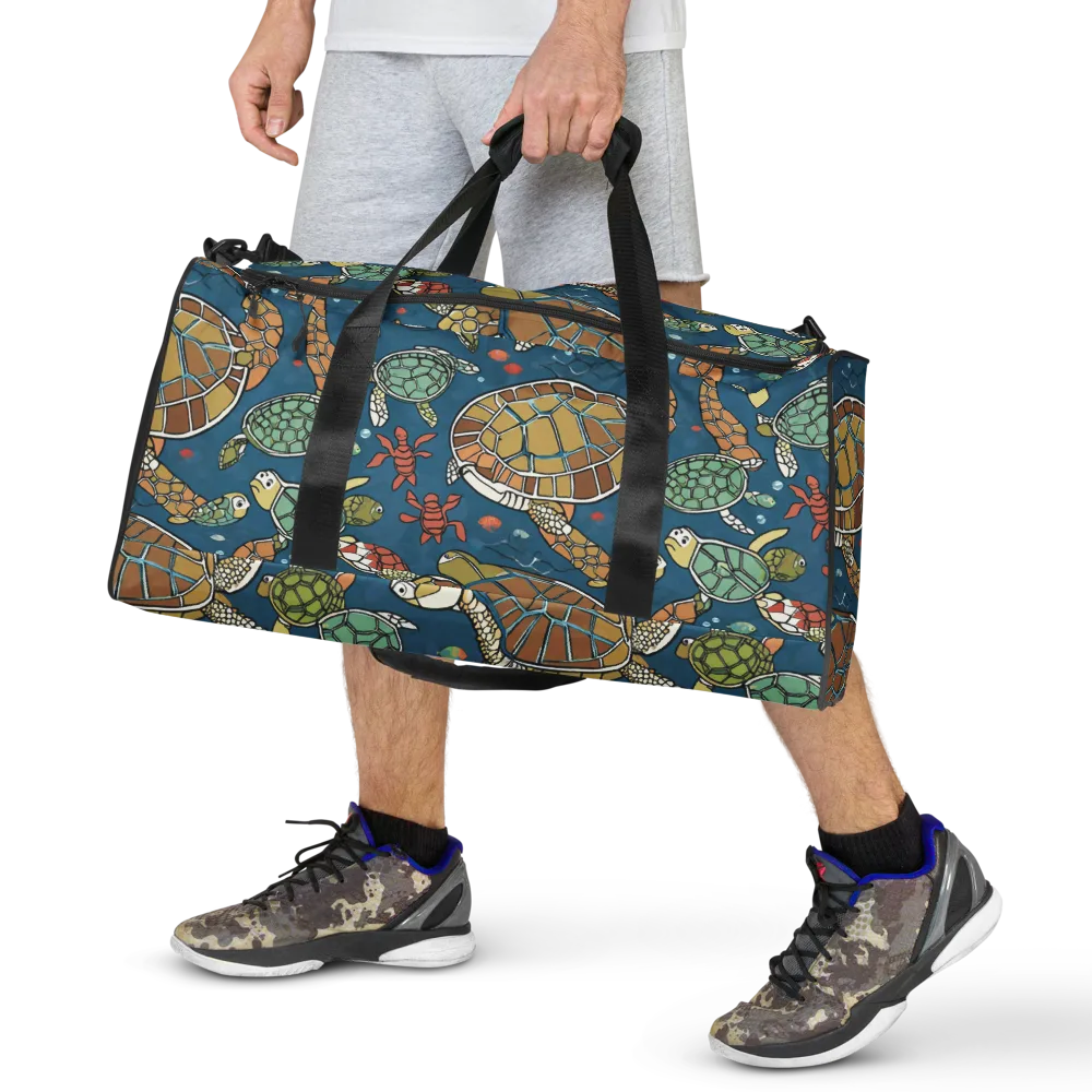 Tidal Tortoise on Duffle Bag — Front