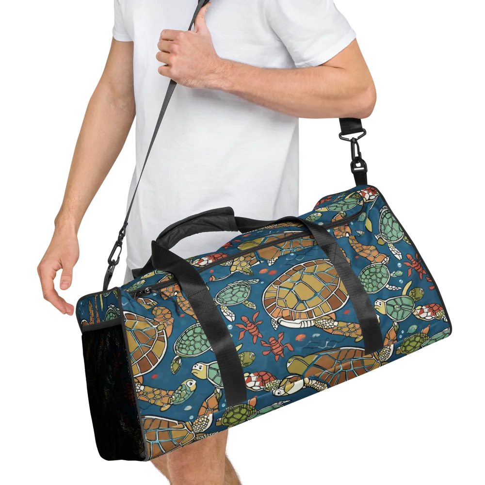 Tidal Tortoise on Duffle Bag — Right Front
