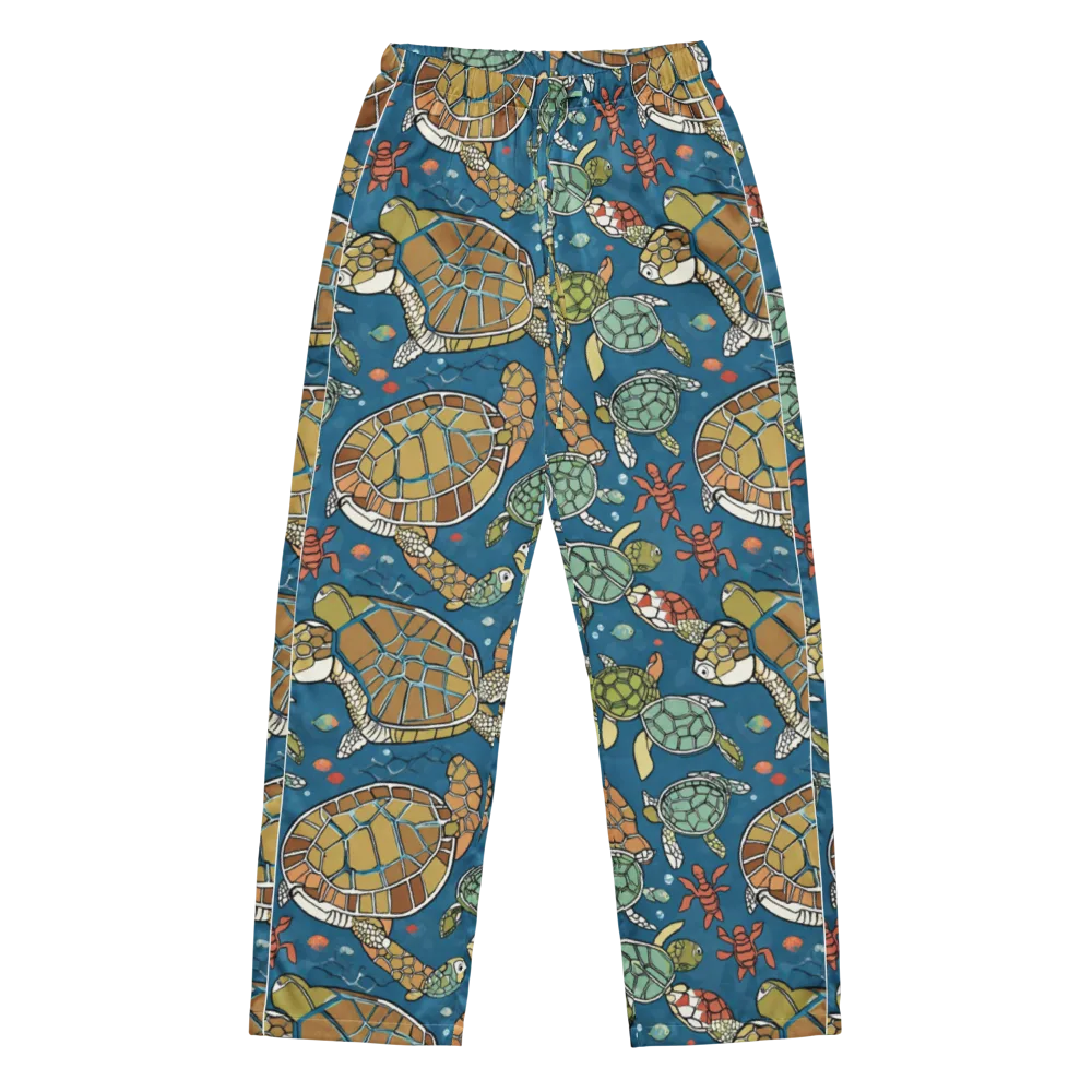 Tidal Tortoise on Women's Pajama Pants — Front