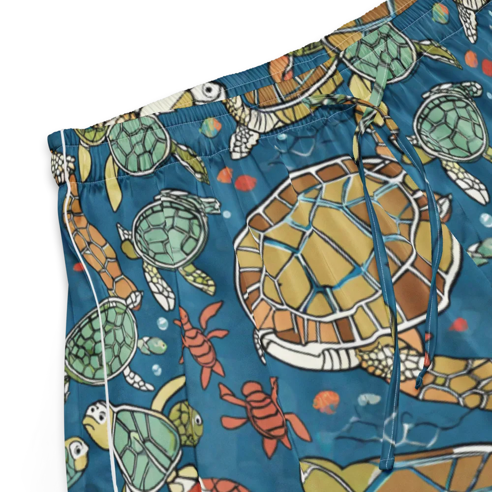 Tidal Tortoise on Women's Pajama Shorts — Product details