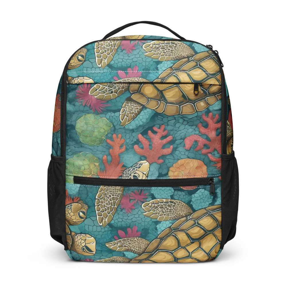 Coral Carapace on Utility Backpack — Front