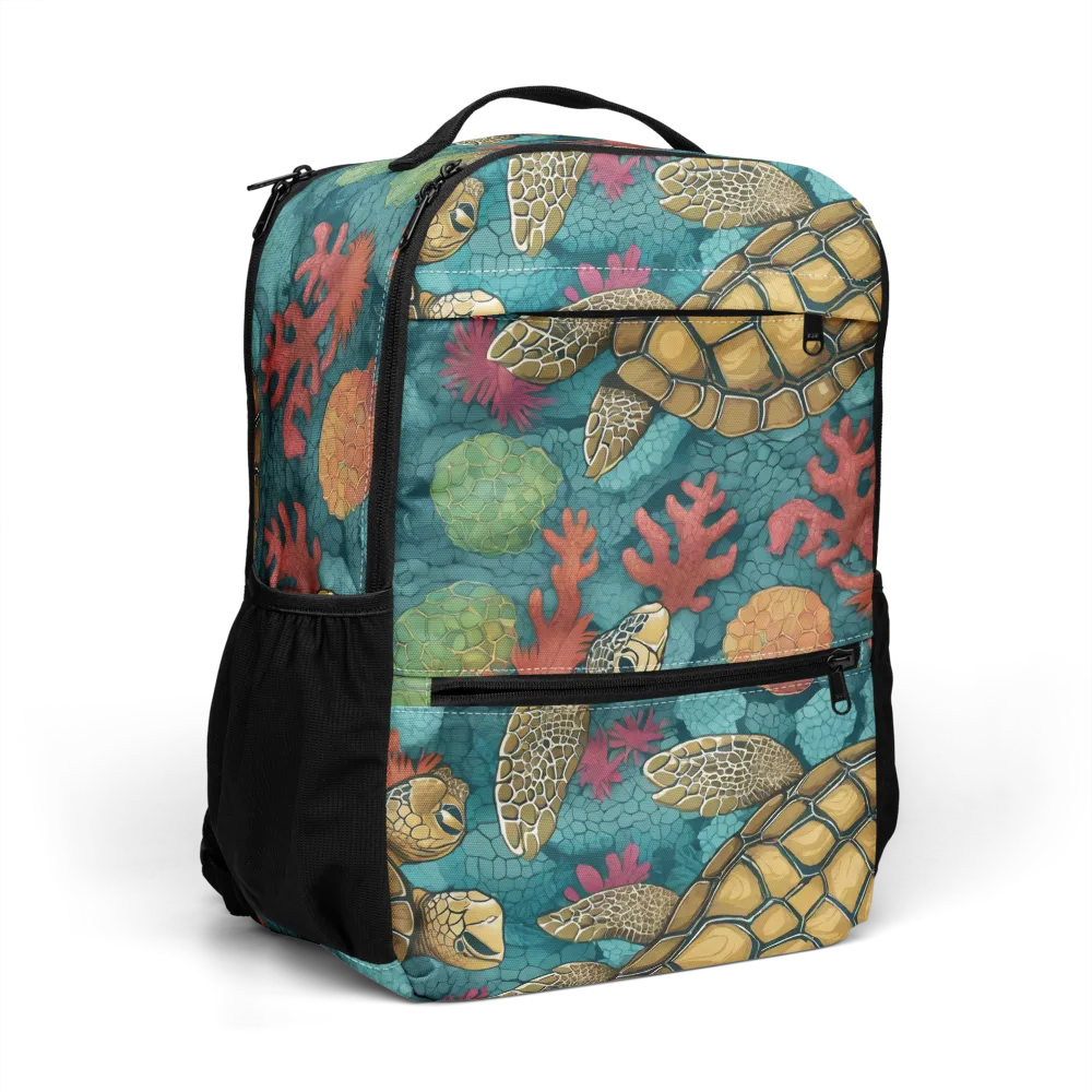Coral Carapace on Utility Backpack — Right Front