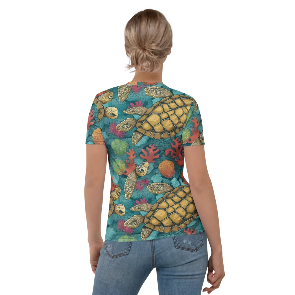 Coral Carapace on Women's Crew Neck T-Shirt — Back