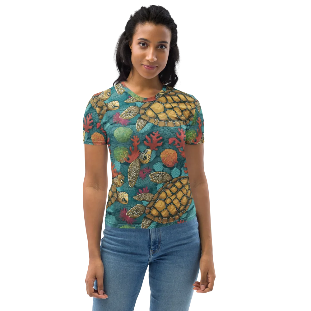 Coral Carapace on Women's Crew Neck T-Shirt — Front