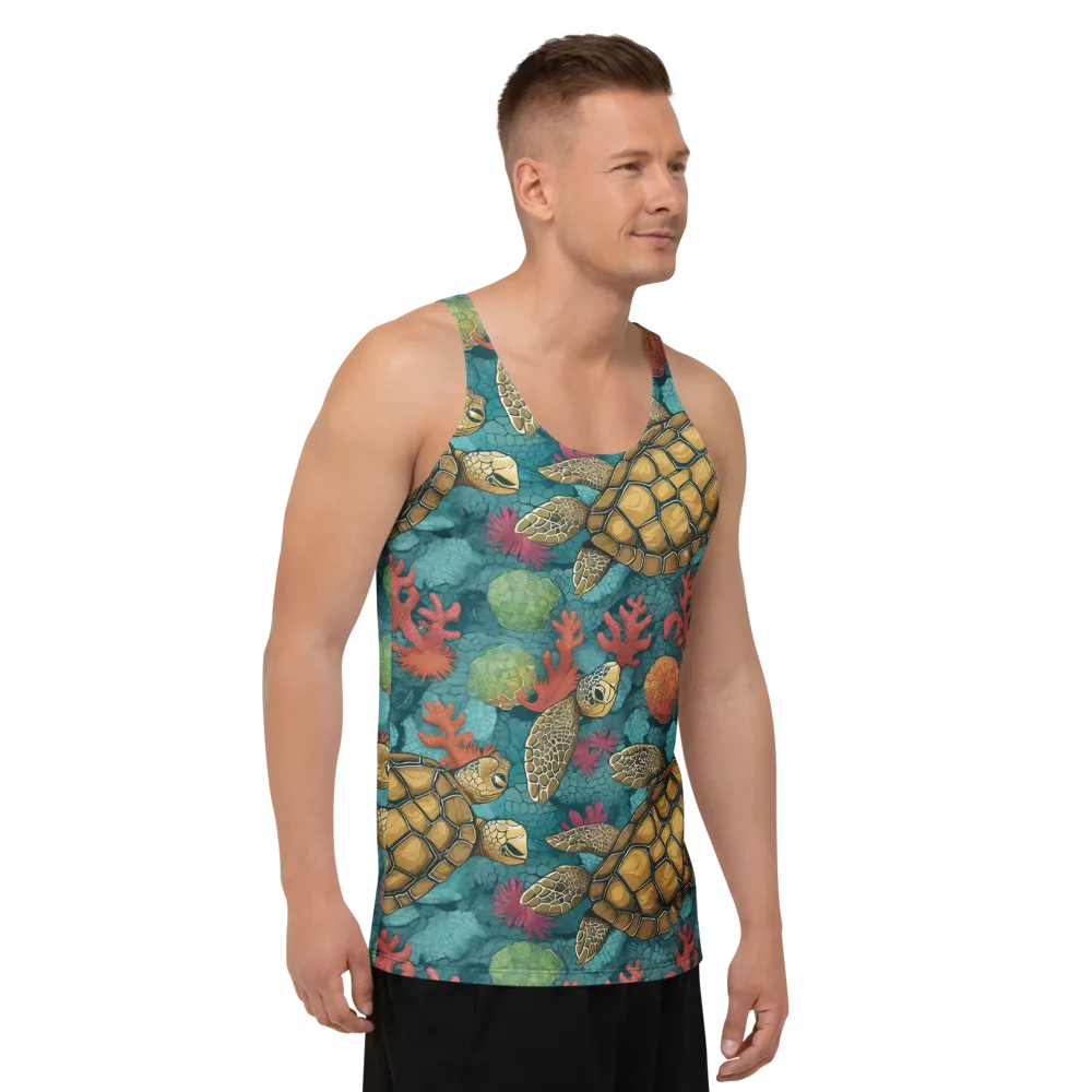 Coral Carapace on Men's Tank Top — Right Front
