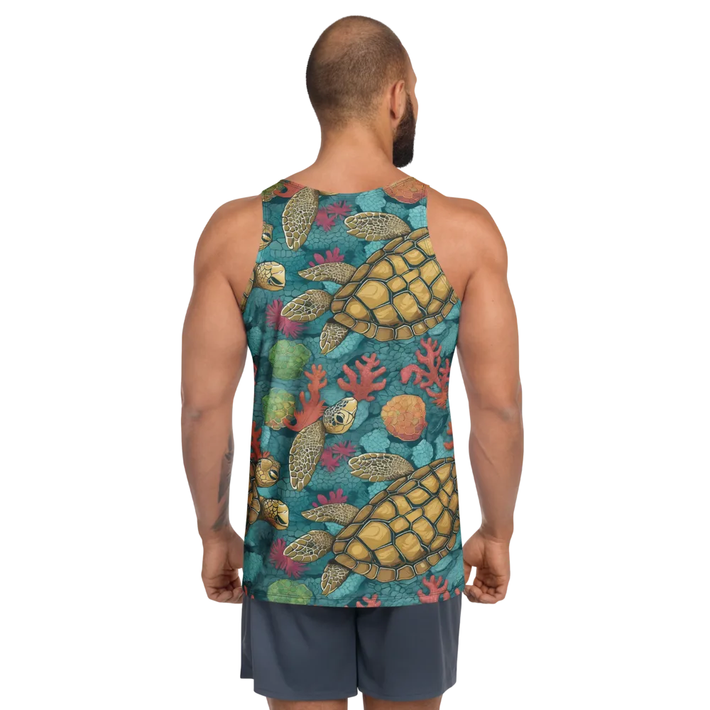 Coral Carapace on Men's Tank Top — Back