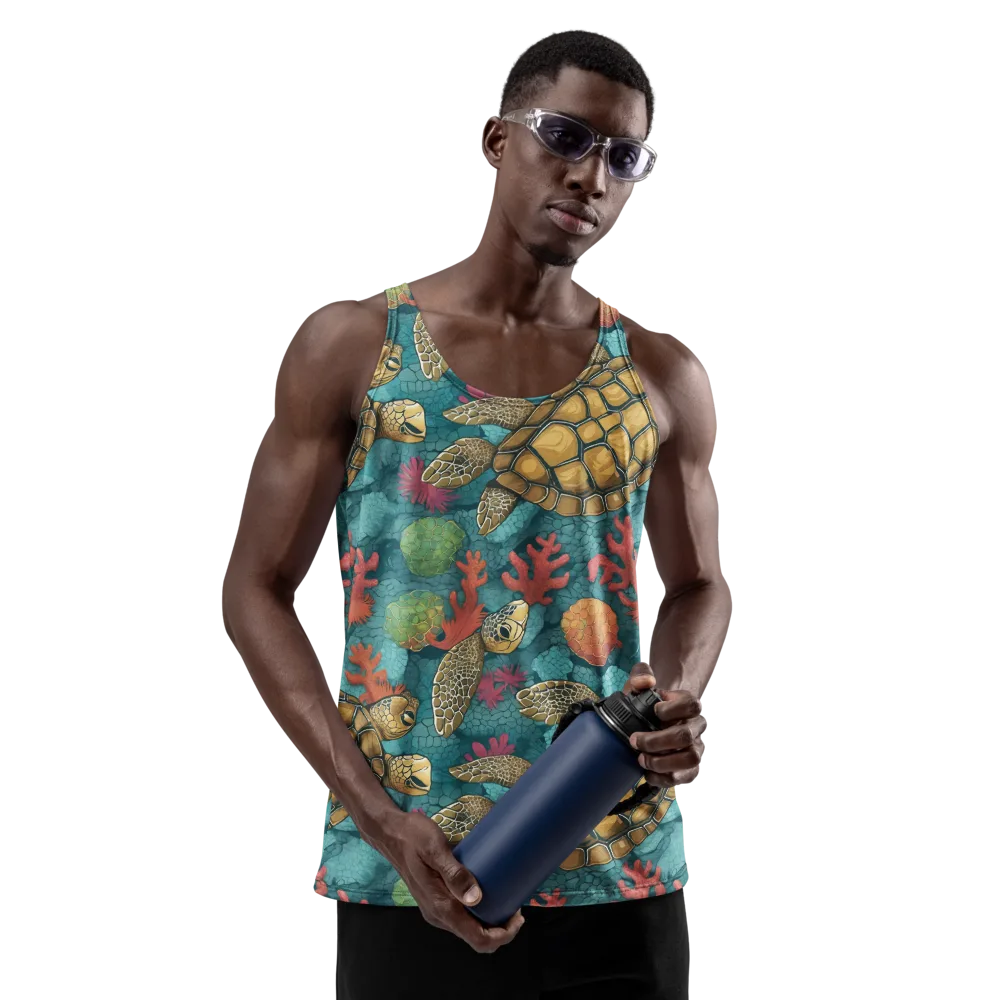Coral Carapace on Men's Tank Top — Front