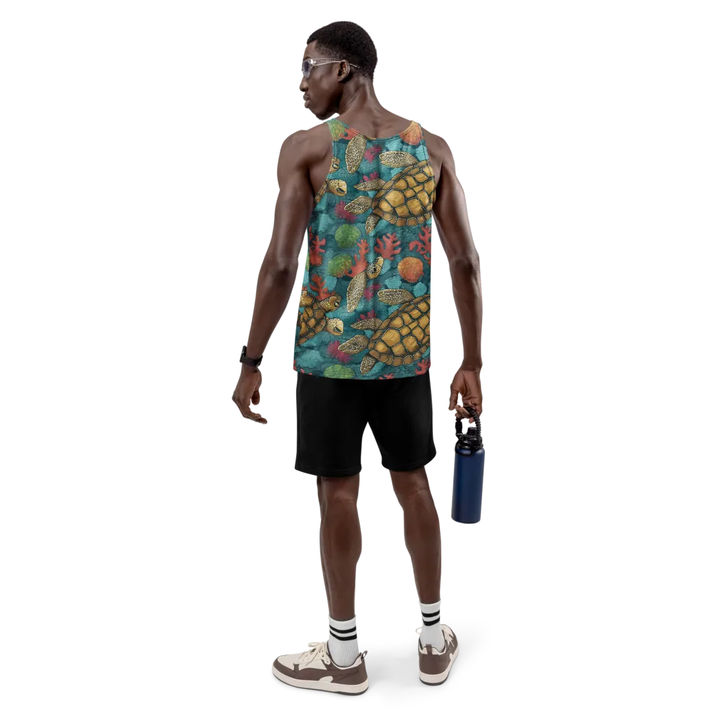Coral Carapace on Men's Tank Top — Back