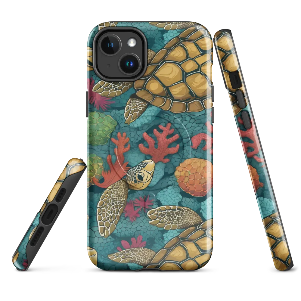 Coral Carapace on MagSafe Tough Case for iPhone® — Front