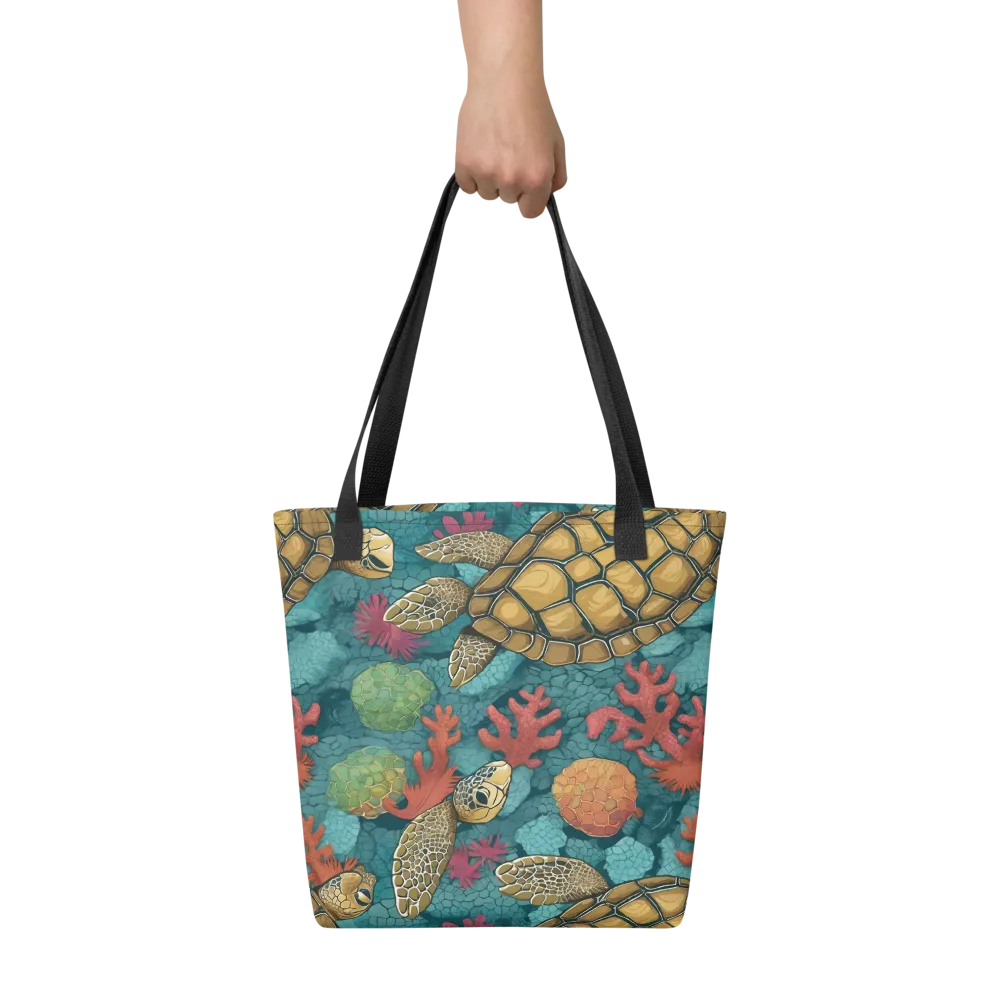 Coral Carapace on Tote Bag — Front