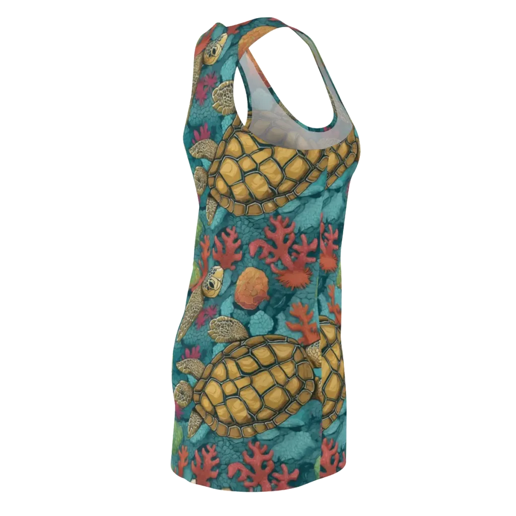 Coral Carapace on Racerback Dress — Back Side