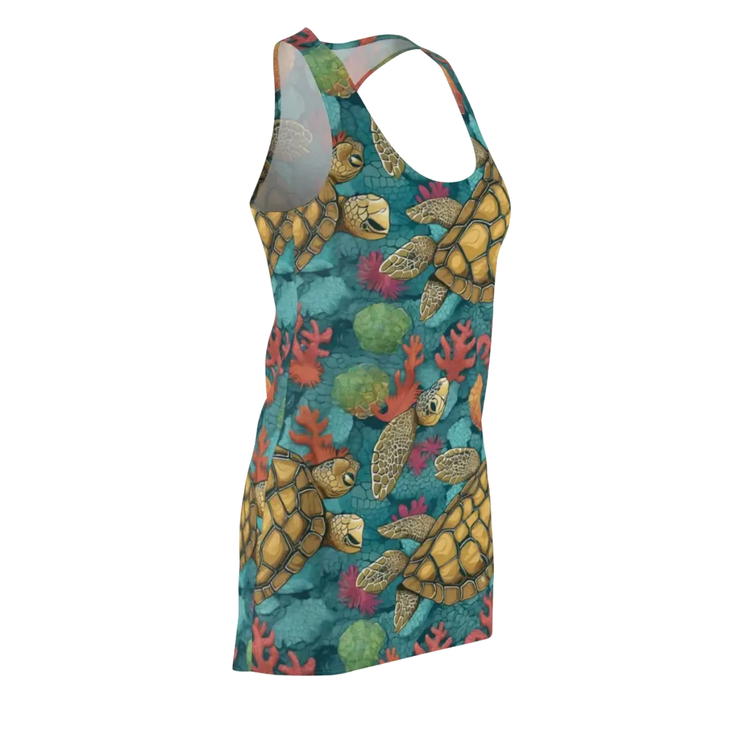 Coral Carapace on Racerback Dress — Front Side