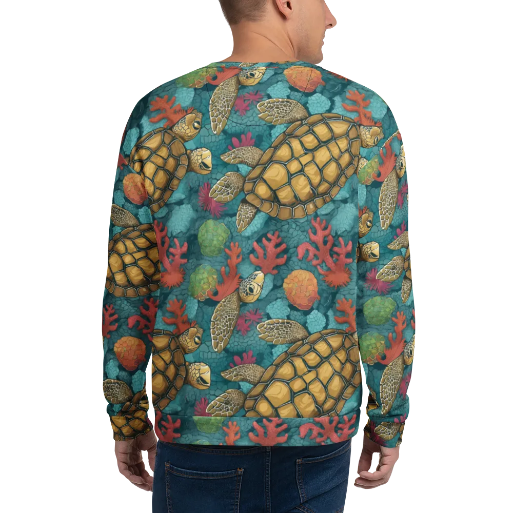 Coral Carapace on Sweatshirt — Back