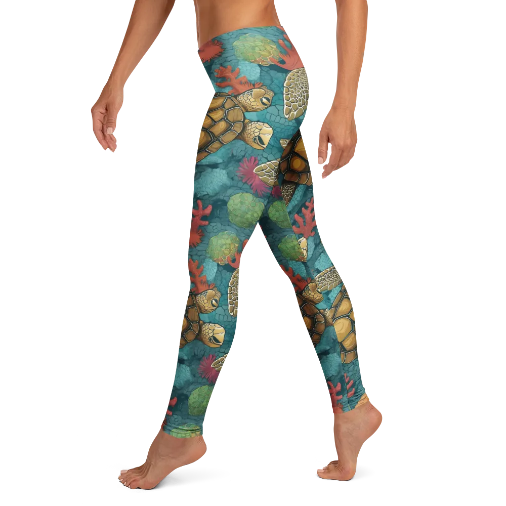 Coral Carapace on Leggings — Left