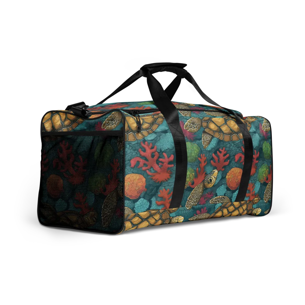 Coral Carapace on Duffle Bag — Right Front