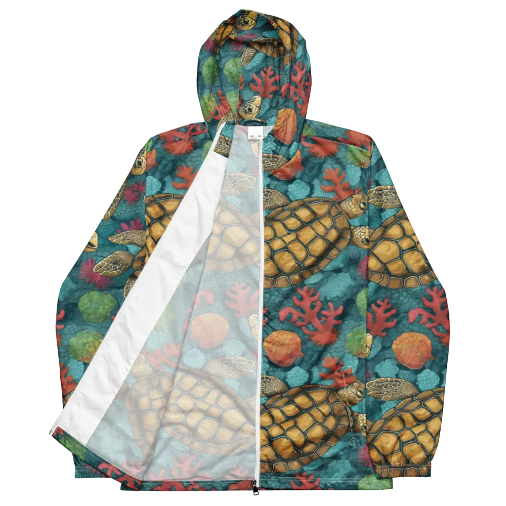 Coral Carapace on Men's Windbreaker — Front