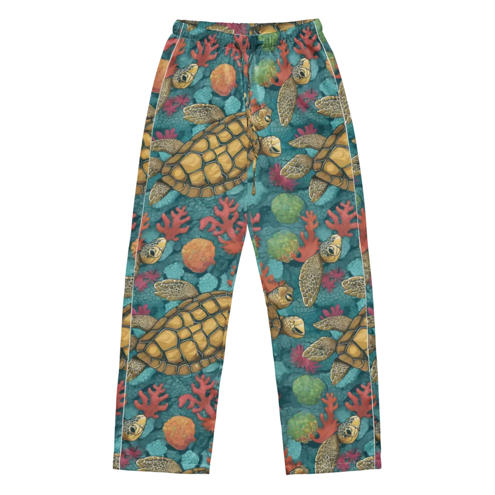 Coral Carapace on Women's Pajama Pants — Front