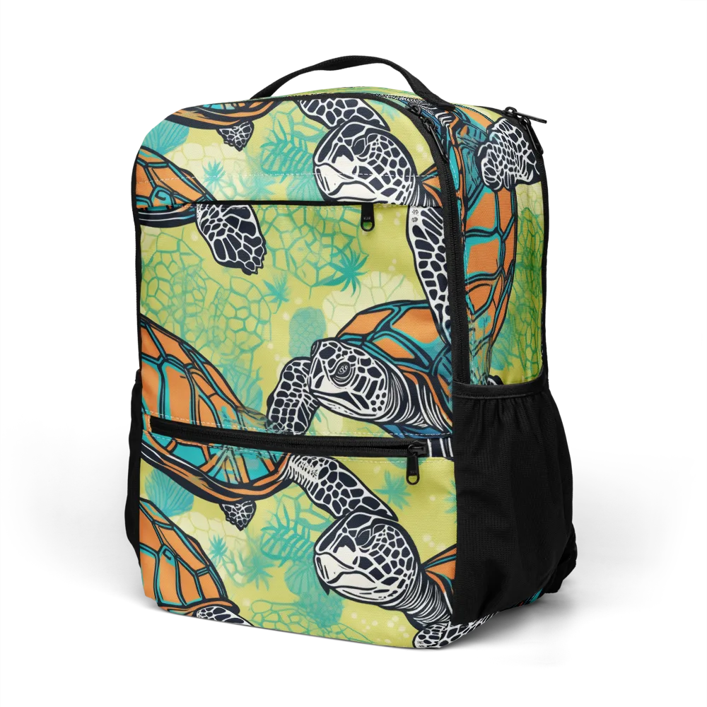 Tidal Shellwork on Utility Backpack — Left Front