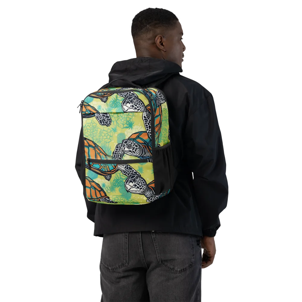 Tidal Shellwork on Utility Backpack — Back