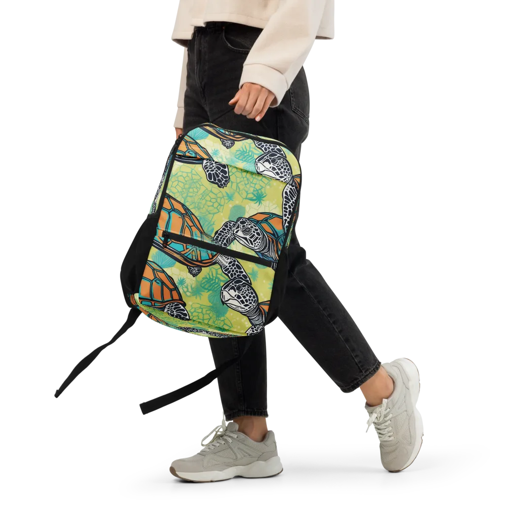 Tidal Shellwork on Utility Backpack — Front