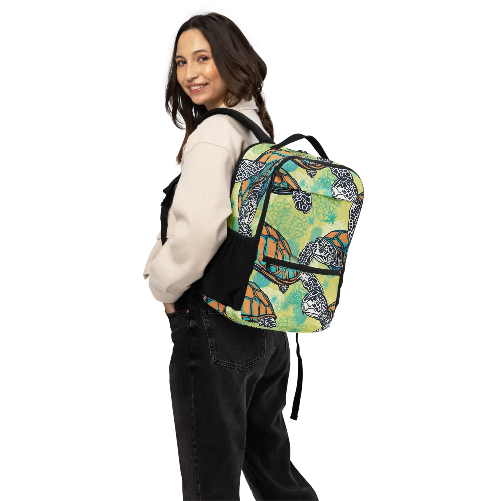 Tidal Shellwork on Utility Backpack — Back