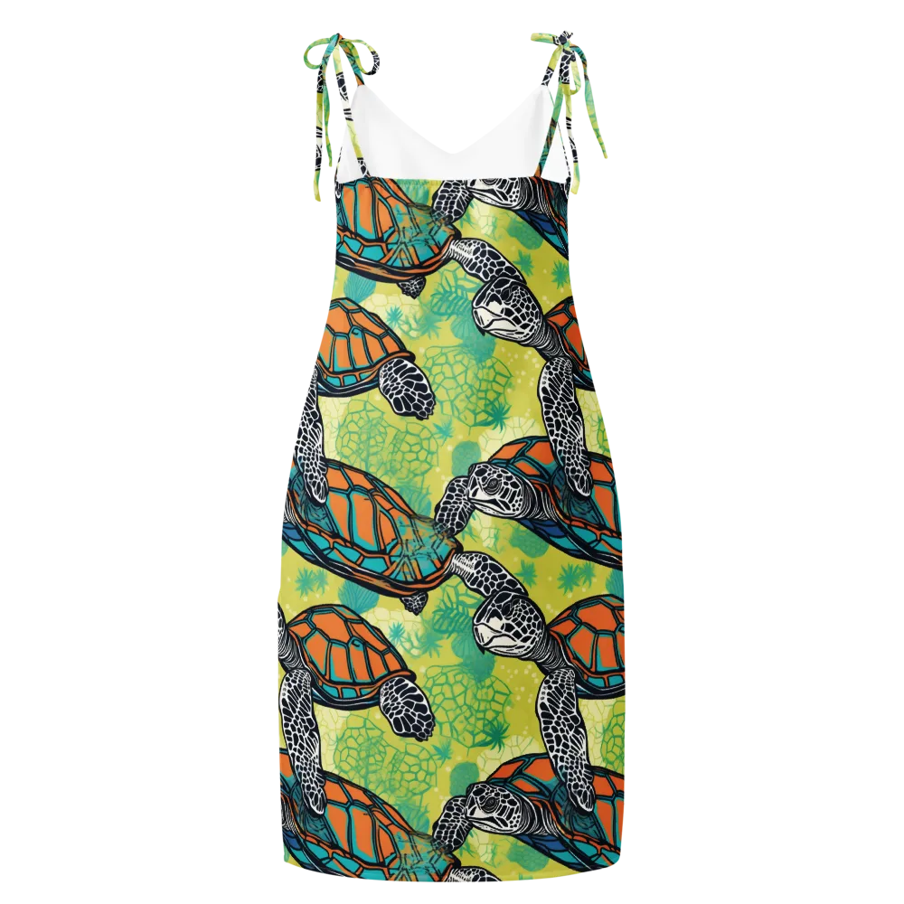 Tidal Shellwork on Slip Dress — Back