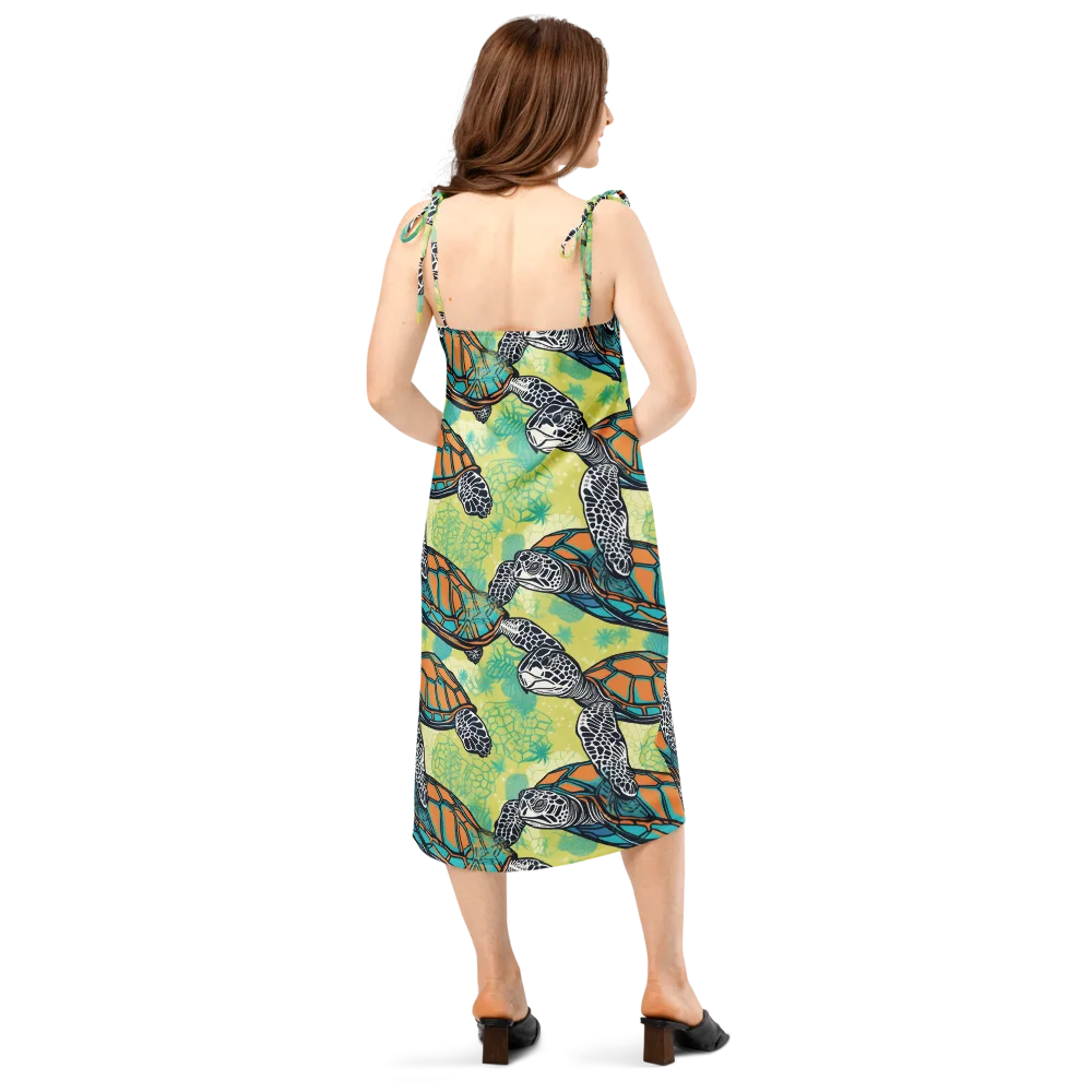 Tidal Shellwork on Slip Dress — Back
