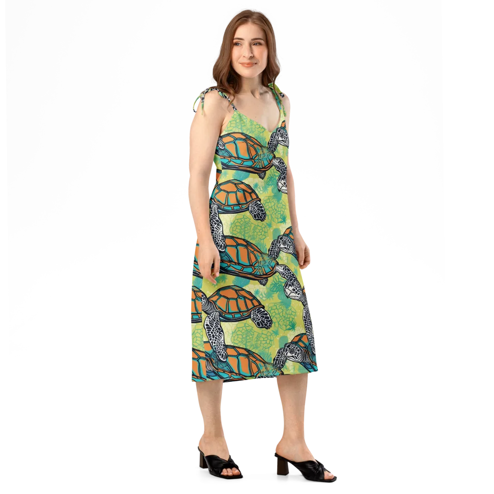Tidal Shellwork on Slip Dress — Right Front