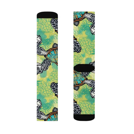 Tidal Shellwork on a Socks