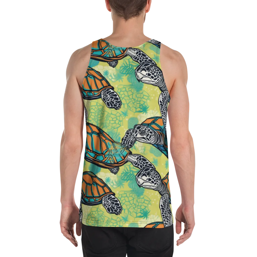 Tidal Shellwork on Men's Tank Top — Back