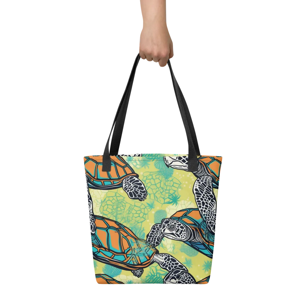 Tidal Shellwork on Tote Bag — Front