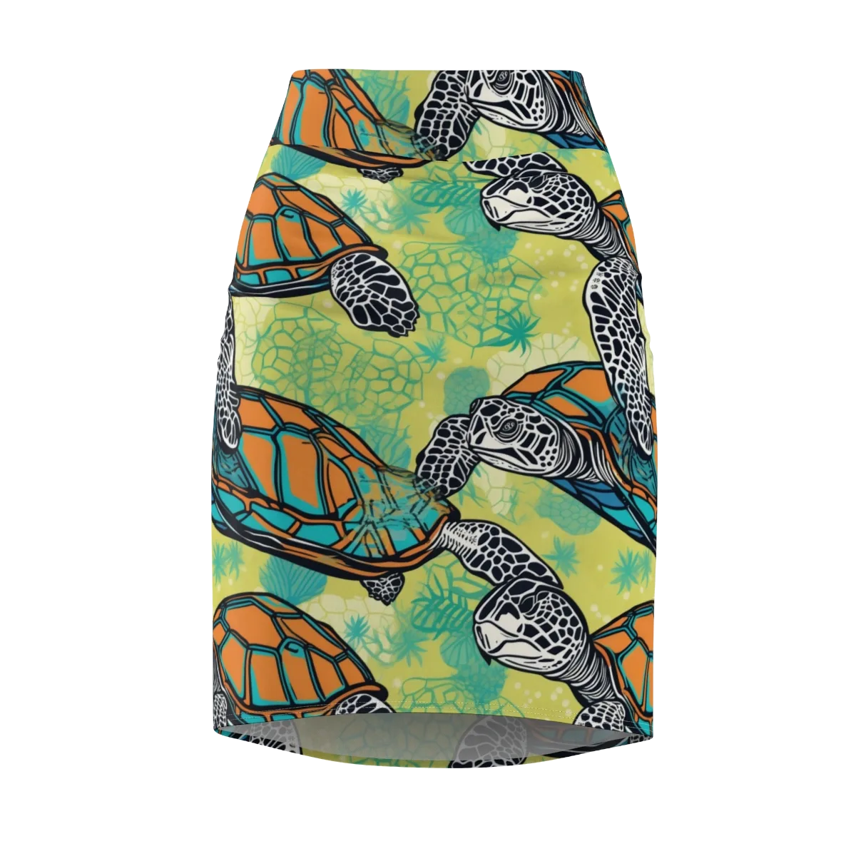 Tidal Shellwork on Pencil Skirt — Front