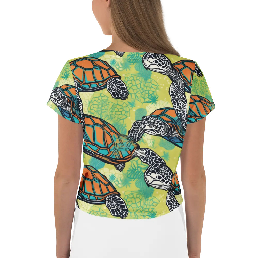 Tidal Shellwork on Crop Tee — Back