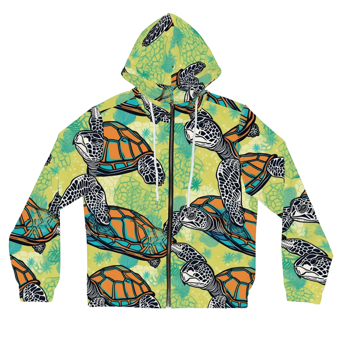 Tidal Shellwork on Women's Full-Zip Hoodie — Front