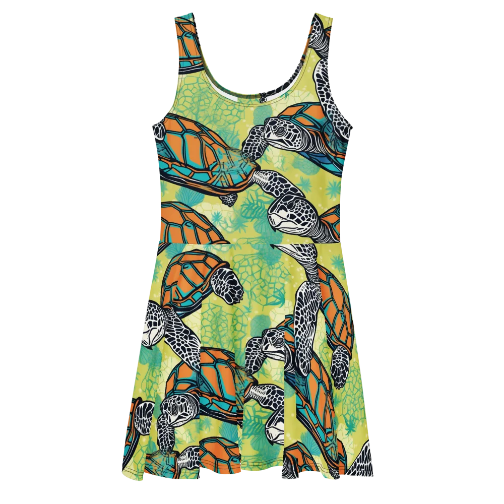 Tidal Shellwork on Skater Dress — Front