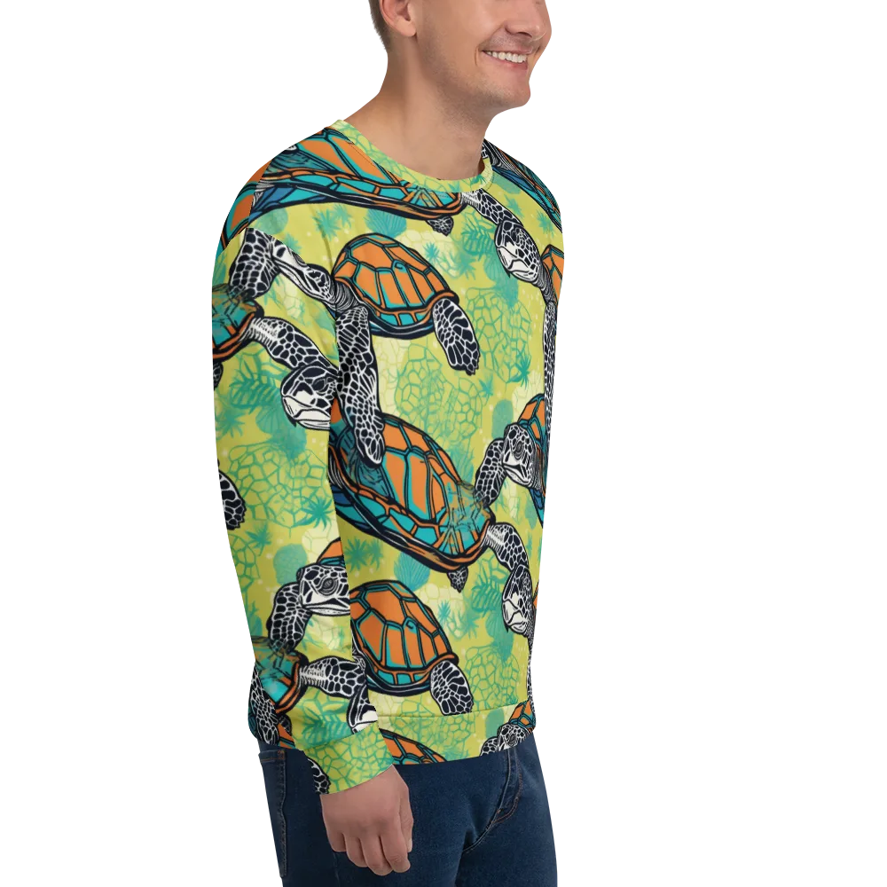 Tidal Shellwork on Sweatshirt — Right Front