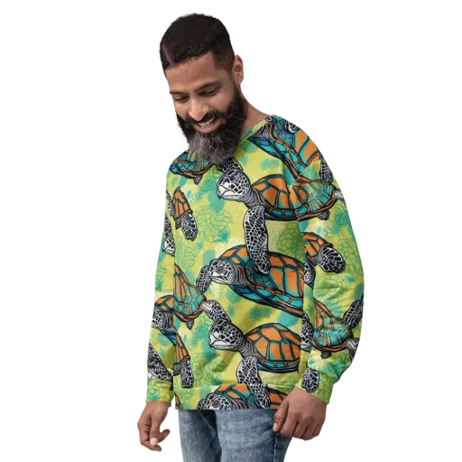 Tidal Shellwork on a Sweatshirt