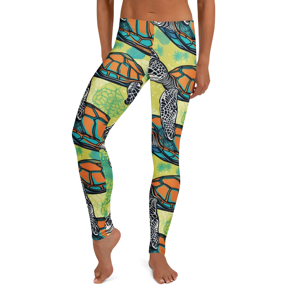 Tidal Shellwork on Leggings — Front