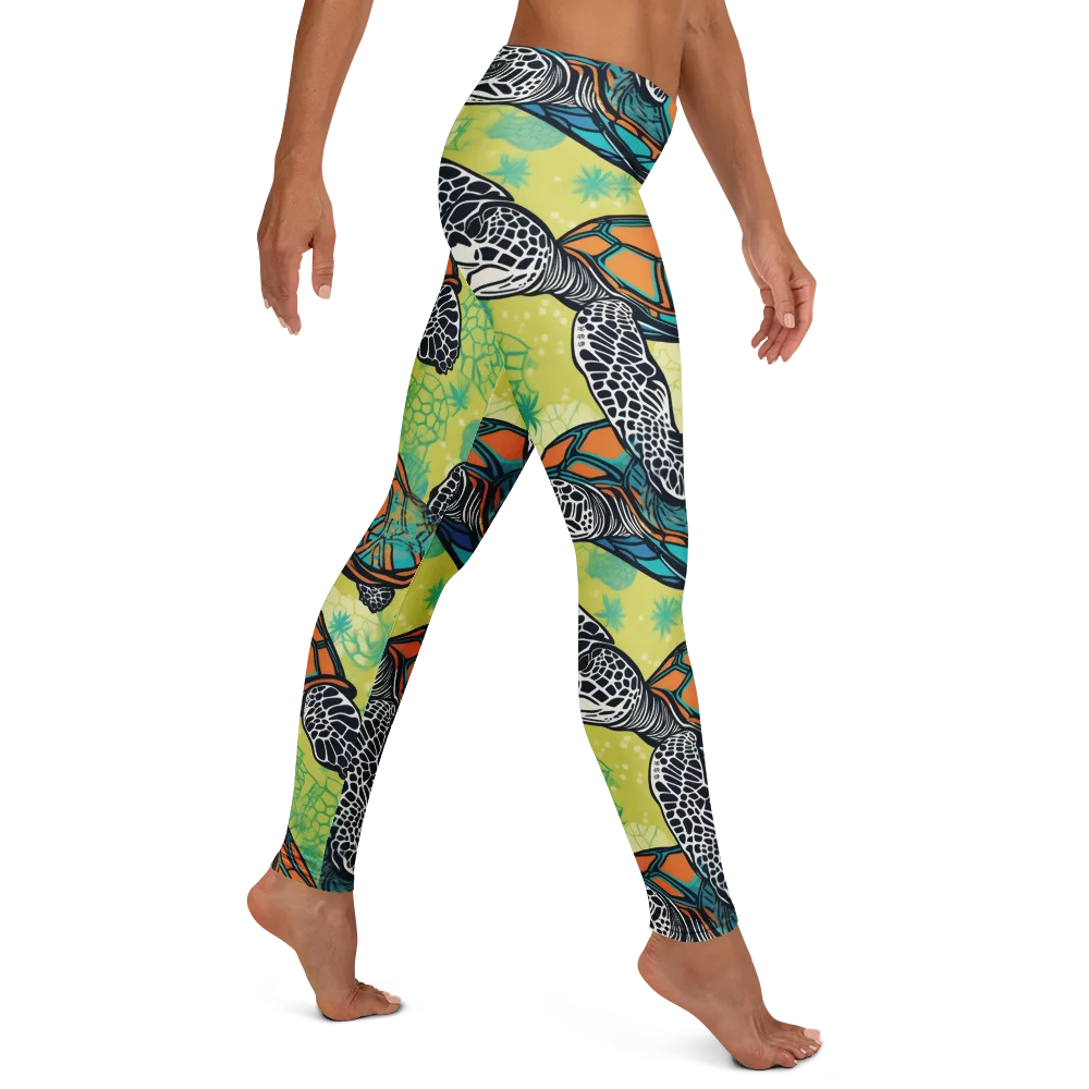 Tidal Shellwork on Leggings — Right