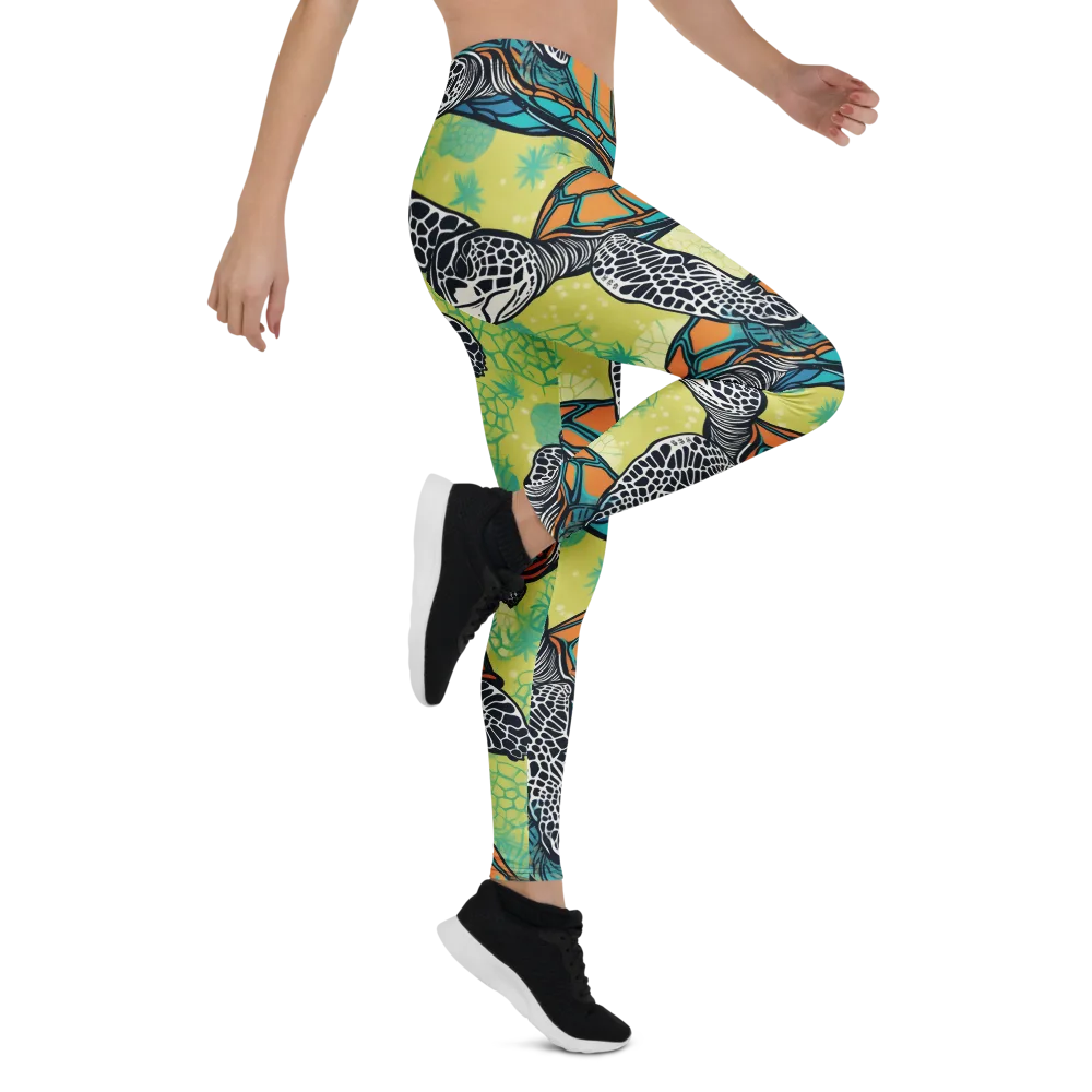 Tidal Shellwork on Leggings — Right