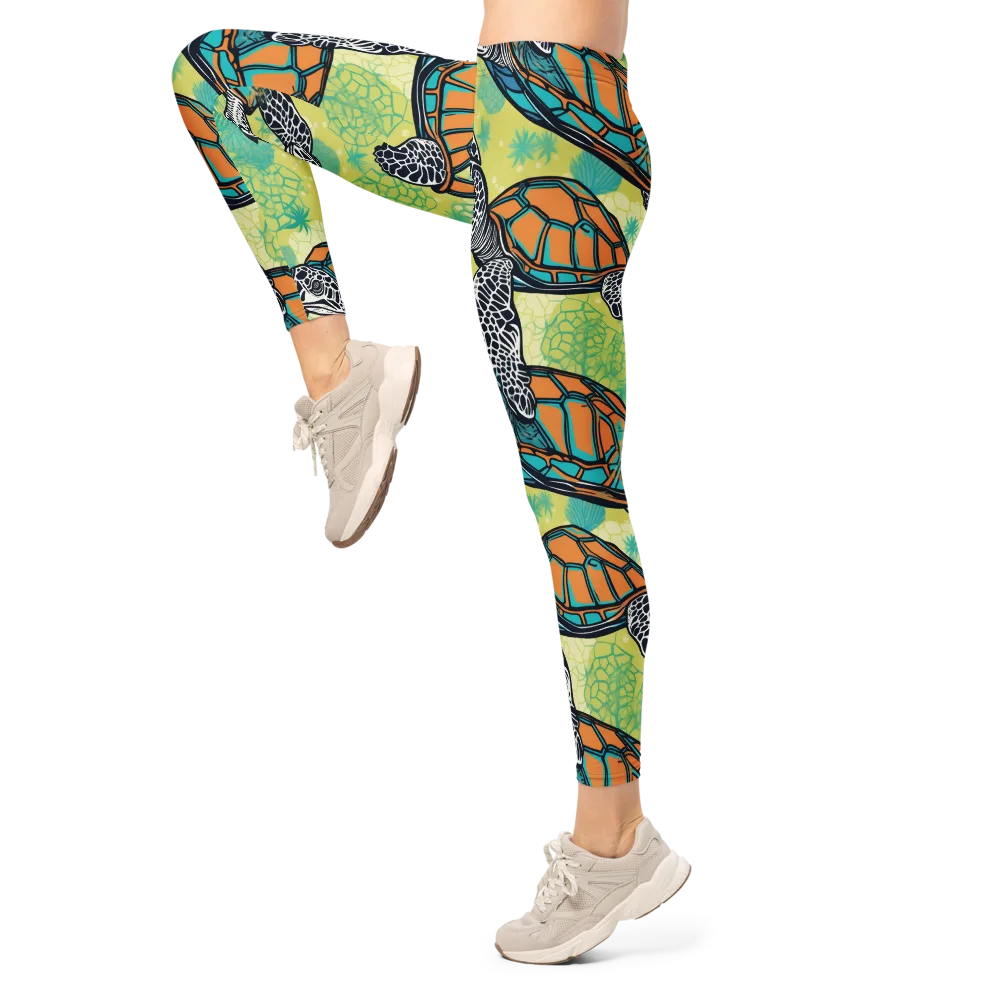 Tidal Shellwork on Leggings — Left