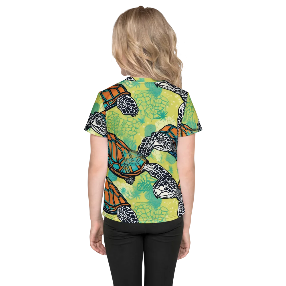 Tidal Shellwork on Kids Crew Neck T-Shirt — Back