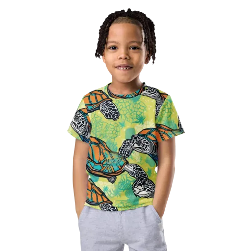 Tidal Shellwork on a Kids Crew Neck T-Shirt