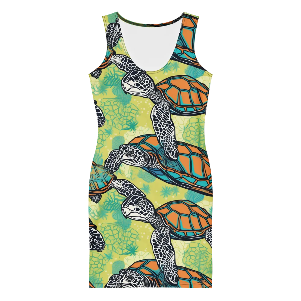 Tidal Shellwork on Bodycon Dress — Front