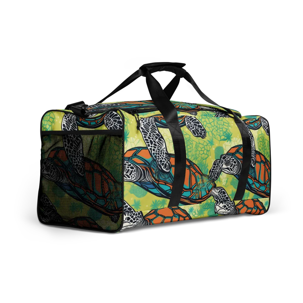 Tidal Shellwork on Duffle Bag — Right Front
