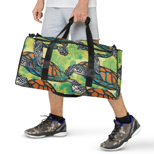 Tidal Shellwork on a Duffle Bag